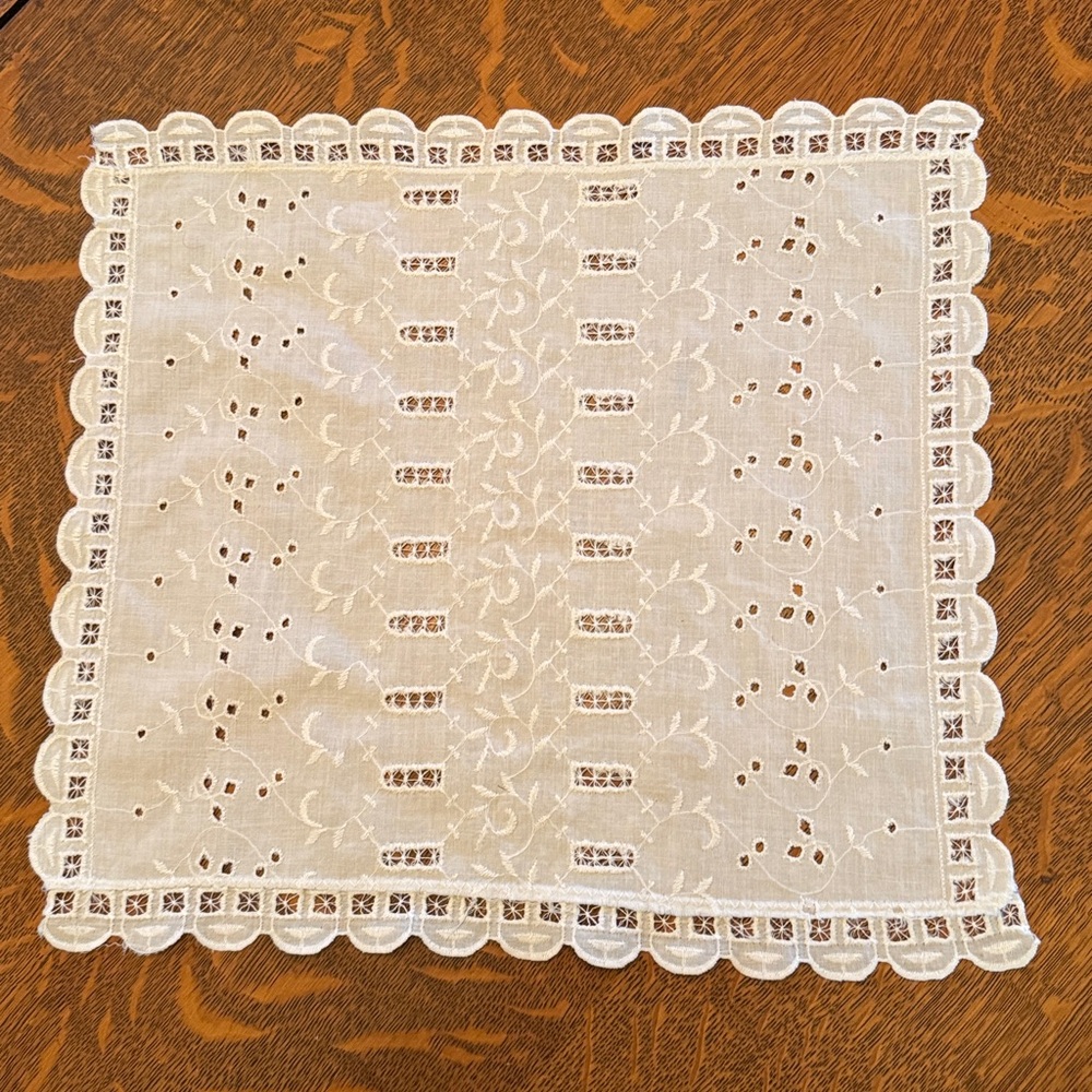 Cotton Cloth Doily-White - Picture 2 of 10